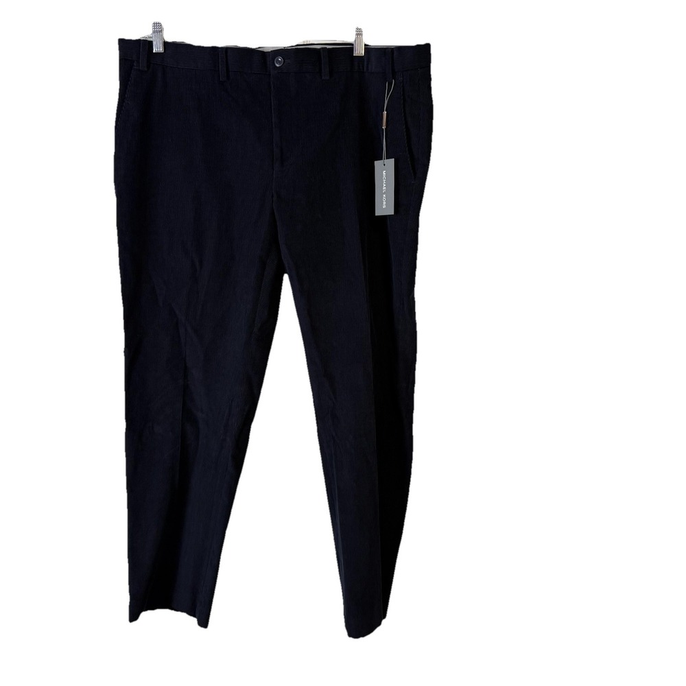 Michael Kors Men's Modern-Fit Corduroy Pants, Black Size 40Wx29L NWT‎ Cotton